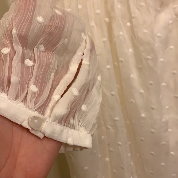 🆕 ModCloth White Babydoll Dress size Large - Picture 6 of 13